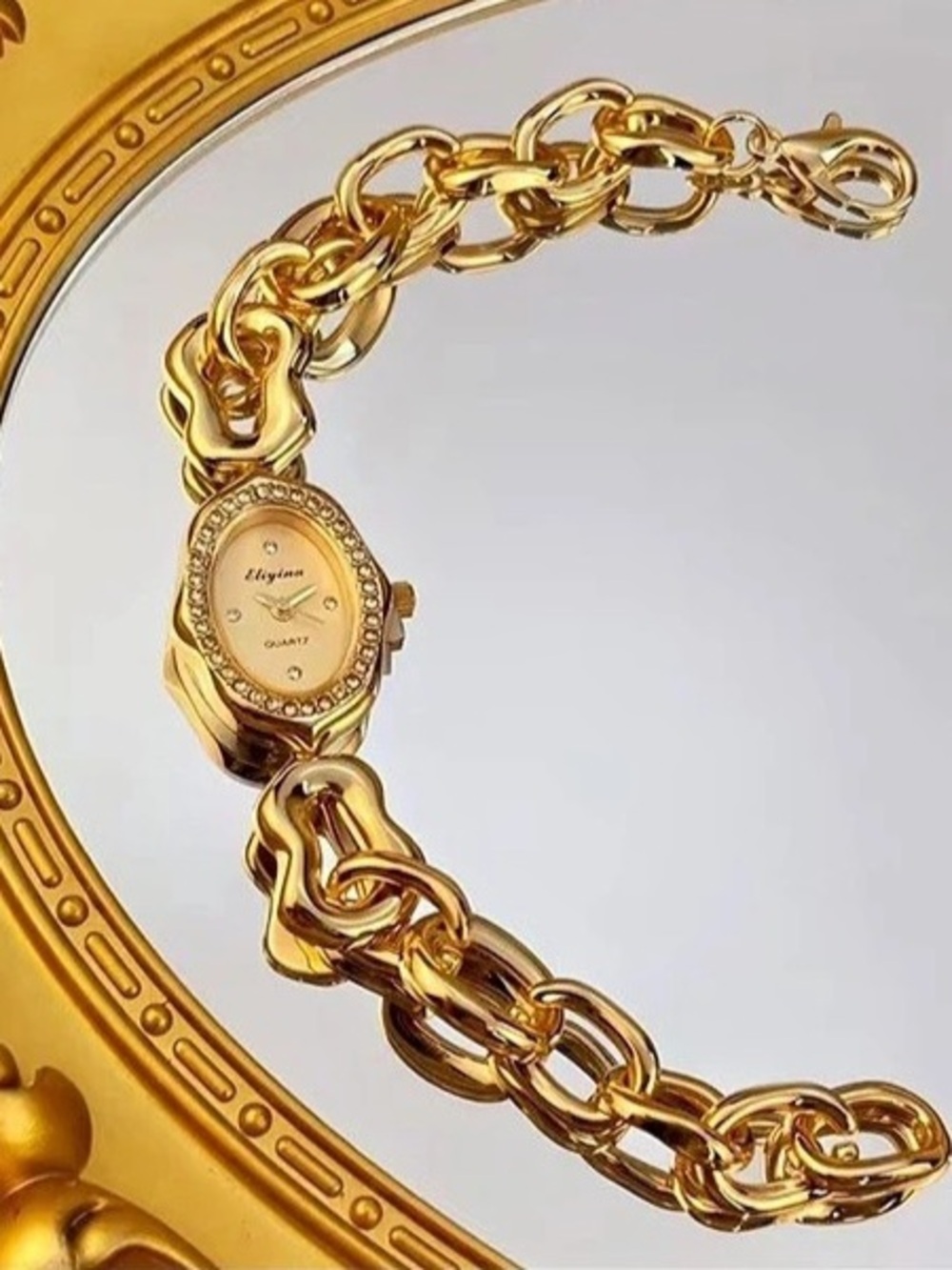 New Elgin Gold-Tone Bracelet Watch